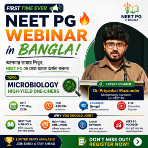 NEET PG Bangla Webinar – Microbiology High-Yield One-Liners